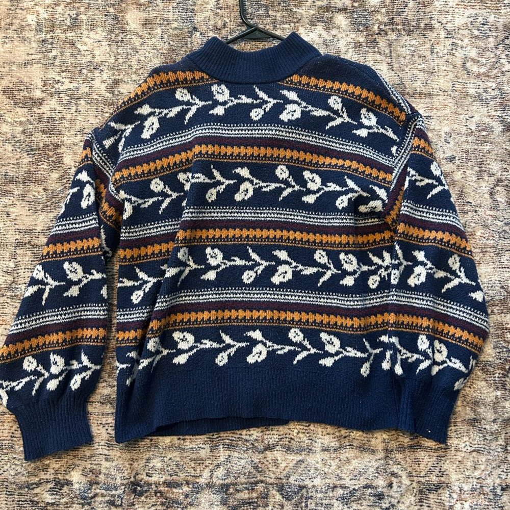 St. John's Bay- Blue Knit Sweater